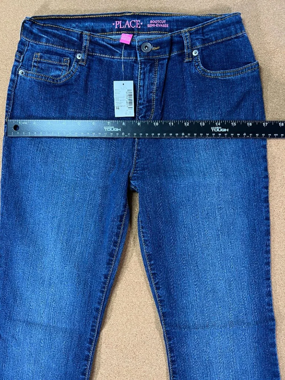 The Children's Place Girls Jeans Bootcut with Waist Adjustment Size 16 NWT